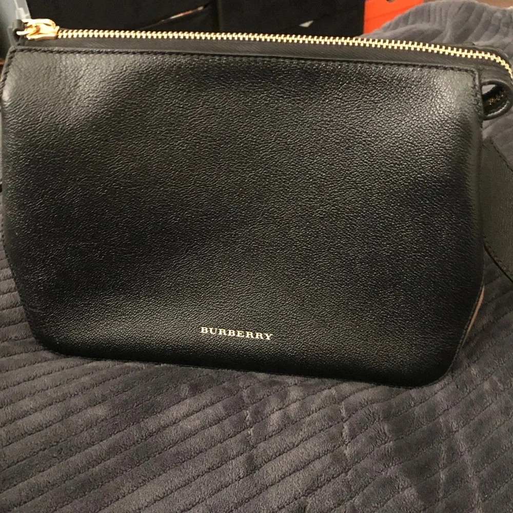 Burberry Helmsley Black Belt Bag with Gold Details - Picture 2 of 10